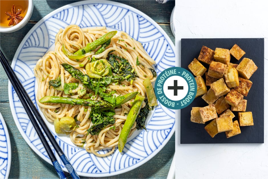 Protein Boost | Spicy Japanese Miso Noodles with Tofu