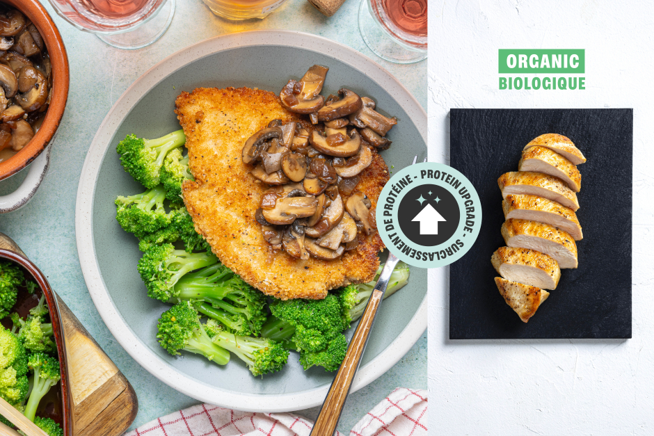 Protein Upgrade | Goodfood & Chef: ORGANIC Chicken Breast Schnitzel