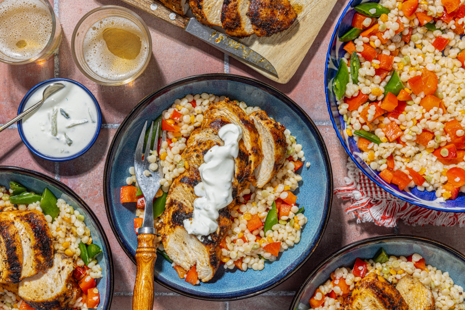 Poitrines de poulet grillées grecques
