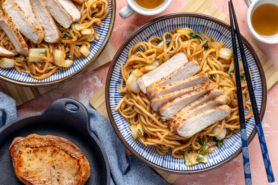 Fast 'n' Fun Pork Chop Yakisoba