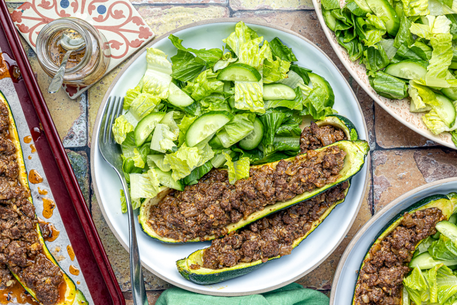 Beef Sloppy Joe Zucchini Boats