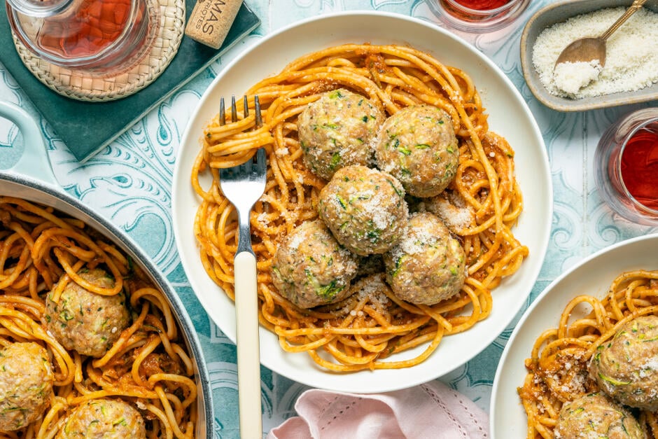 Baked Sausage & Zucchini Meatballs