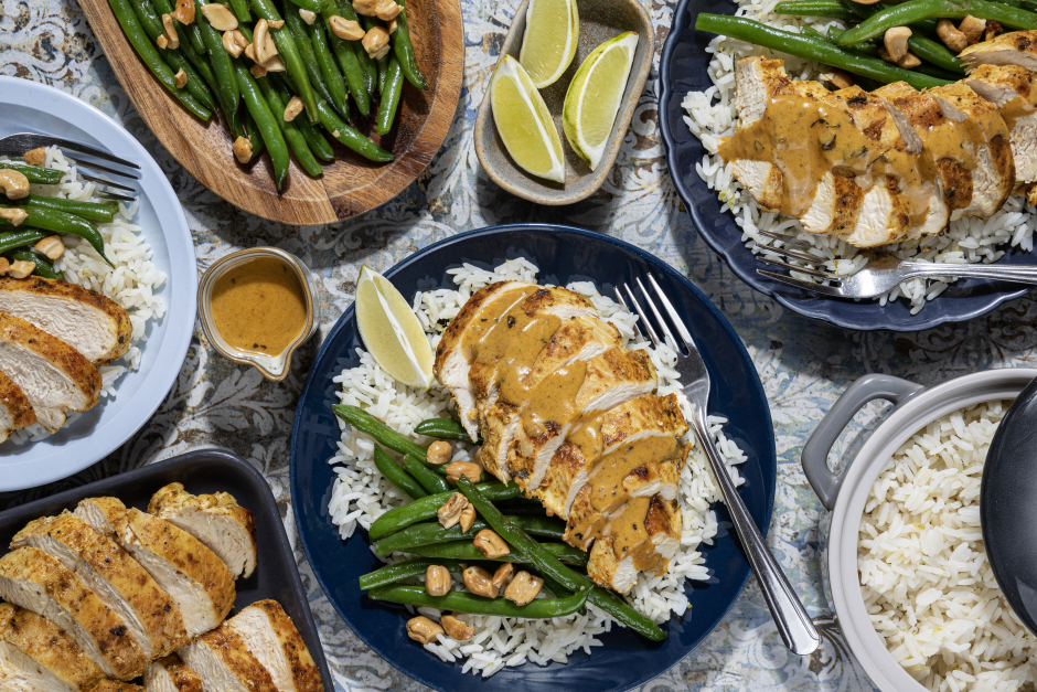 Spiced Chicken Breasts with Mango Cream Sauce