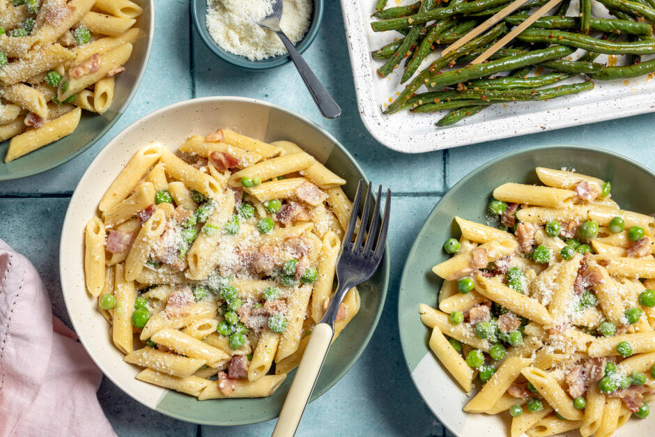Smoky Bacon Penne Carbonara