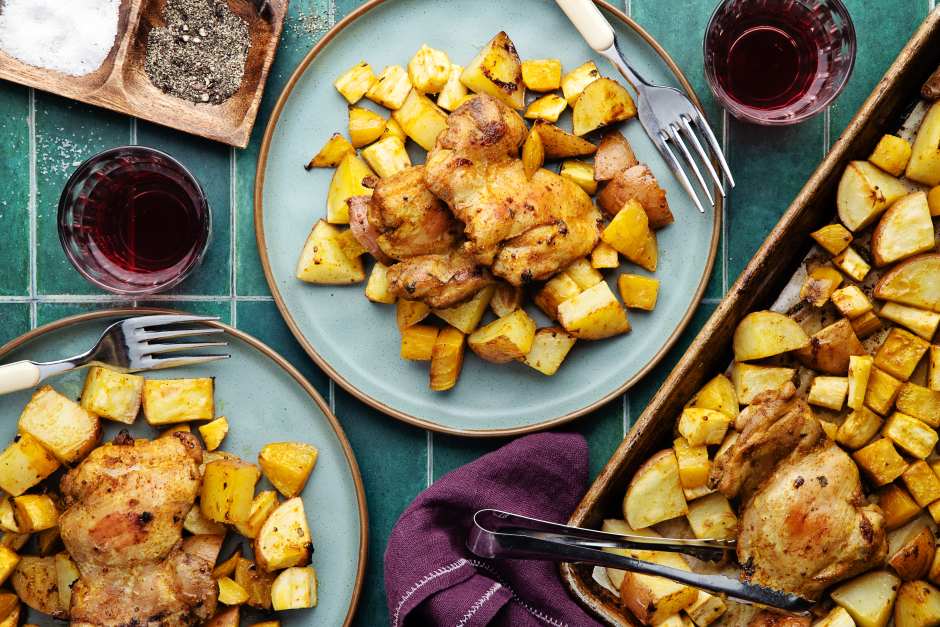 Indian-Spiced Chicken Traybake