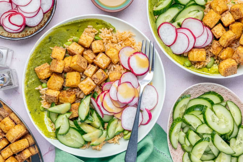 Roasted Tofu Poke Bowls