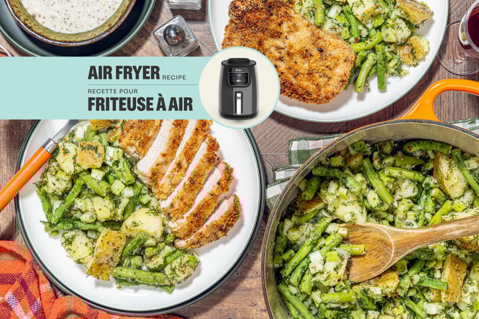 Schnitzels de porc croustillants avec mayo érable-moutarde