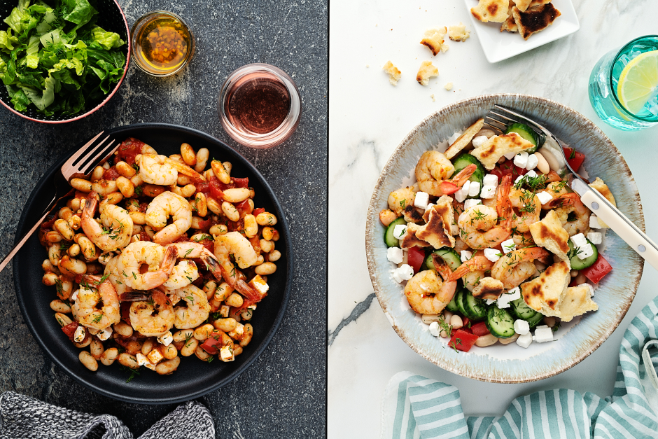 Dinner + Lunch Combo: Greek-Style Shrimp
