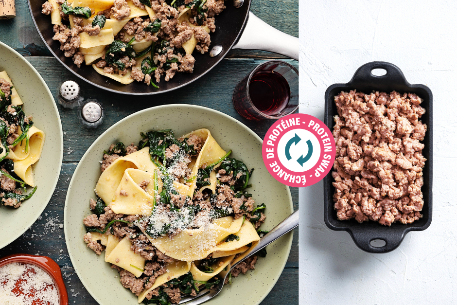 Protein Swap | Fresh Pappardelle with Ground Pork