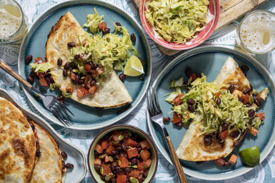 One-Pan Oaxaca Cheese Quesadillas