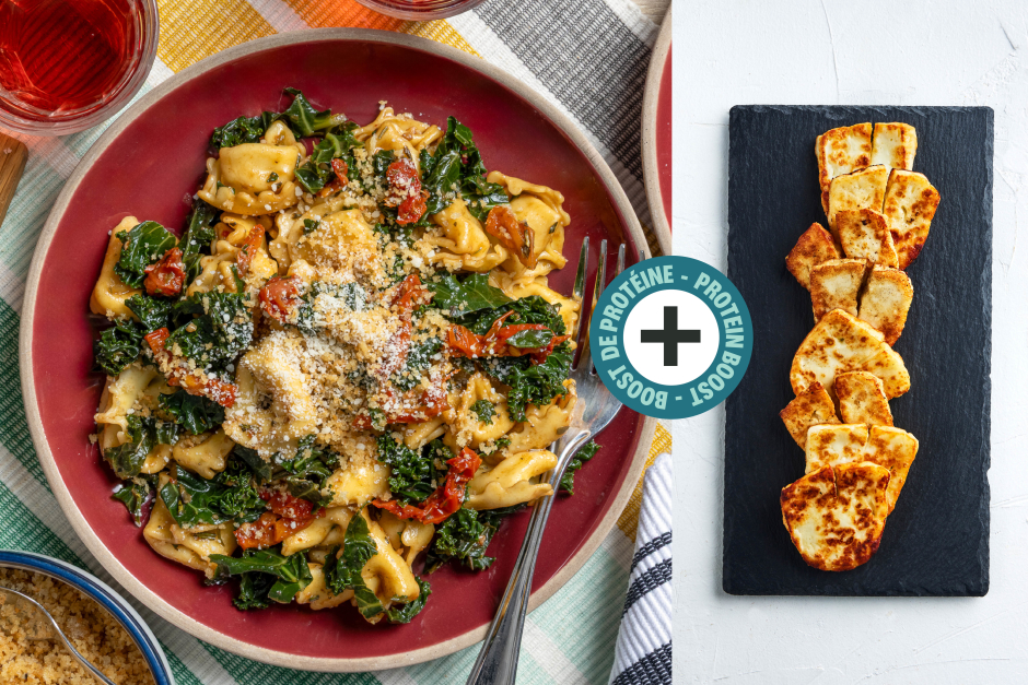 Protein Boost | Rosemary Butter Tuscan Tortellini with Halloumi