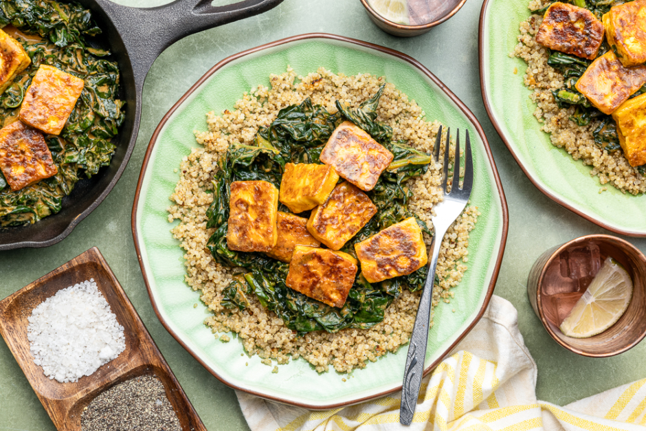 Halloumi 'Palak Paneer'