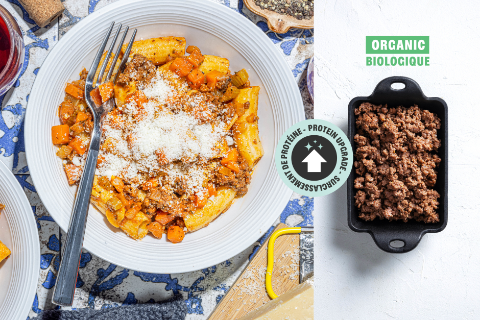 Protein Upgrade | Meaty ORGANIC Beef Pasta Alla Genovese