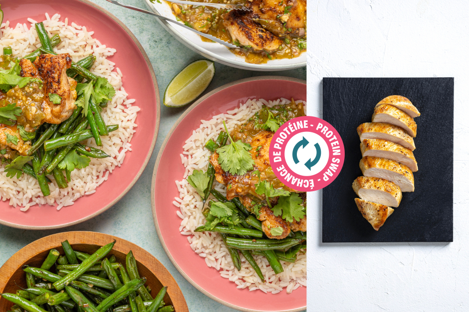 Protein Swap | Tomatillo-Braised Chicken Breasts