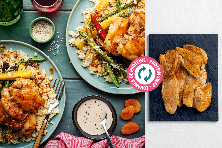 Protein Swap | Harissa & Apricot-Glazed Chicken Fillets