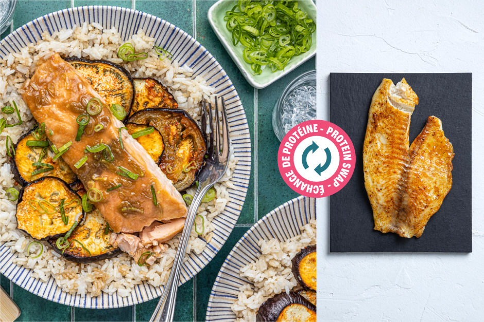 Protein Swap | Honey-Miso Baked Cod & Eggplants