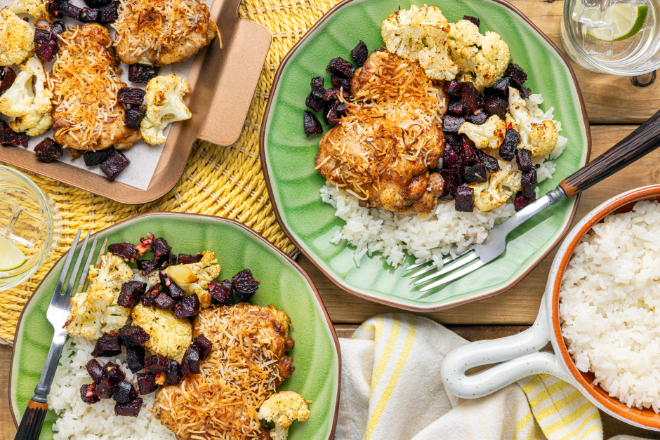 Coconut-Tamarind Roasted Chicken Thighs