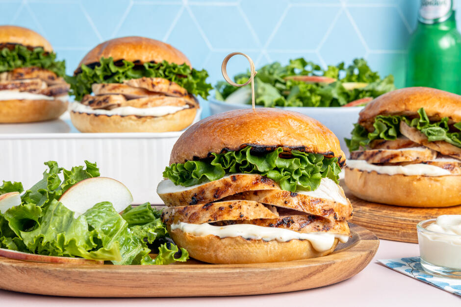 Sandwichs au poulet à l'érable BBQ