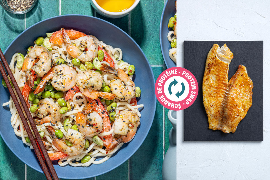 Protein Swap | Spicy Japanese Tilapia Noodle Salad