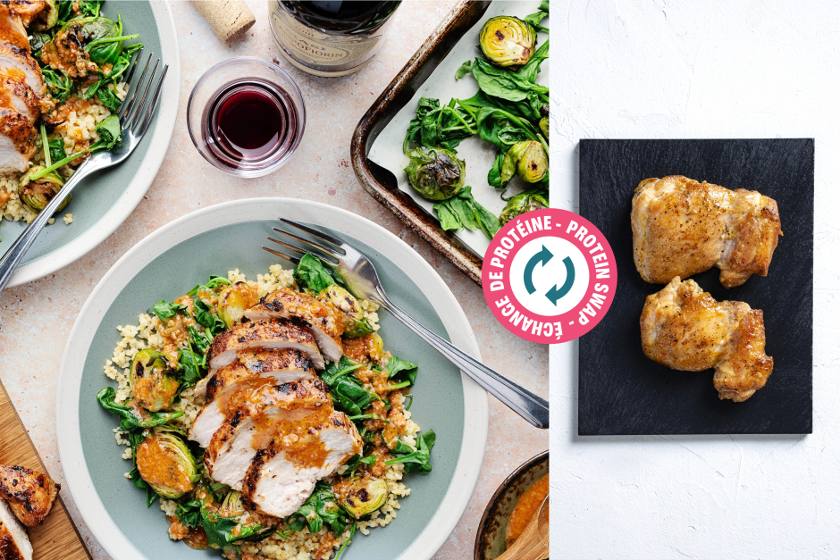 Échange de protéine | Cuisses de poulet crémeuses à la toscane