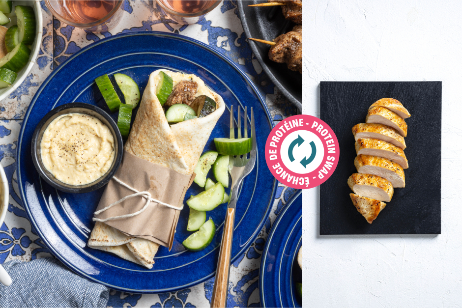 Protein Swap | Grilled Chicken Shish Taouk Skewers