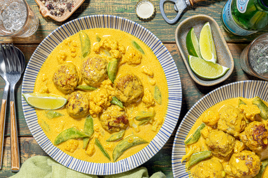 Thai Coconut Curry Pork Meatballs