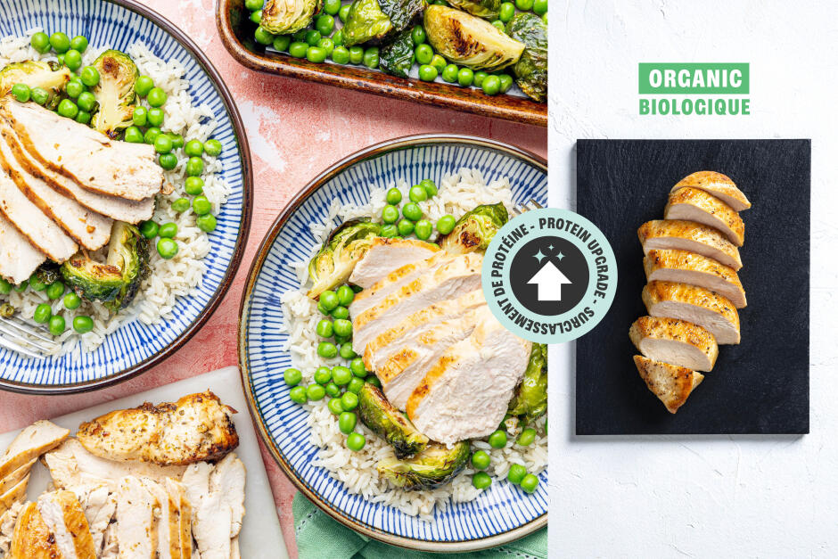Surclassement de protéine | Poulet BIO au citron, à l’ail et à l’origan