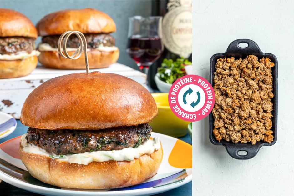 Protein Swap | BBQ Mexican-Spiced Chorizo & Sneaky Greens Burgers