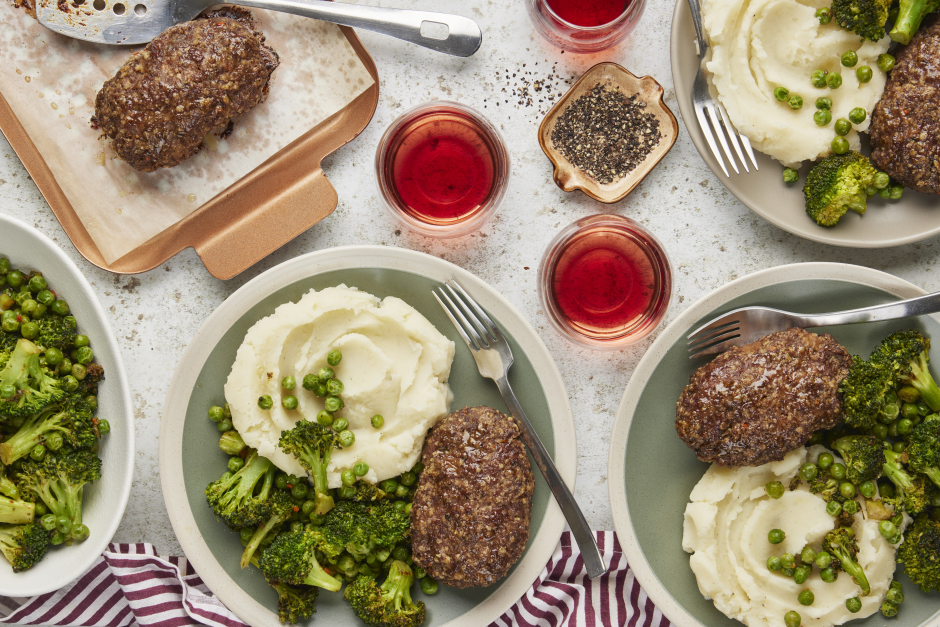 Caramelized Onion & Beef Mini Meatloaves