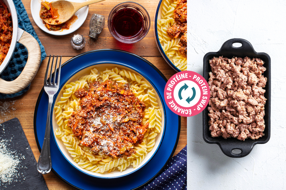 Protein Swap | Sneaky Zucchini Pork Sausage Meat Bolognese