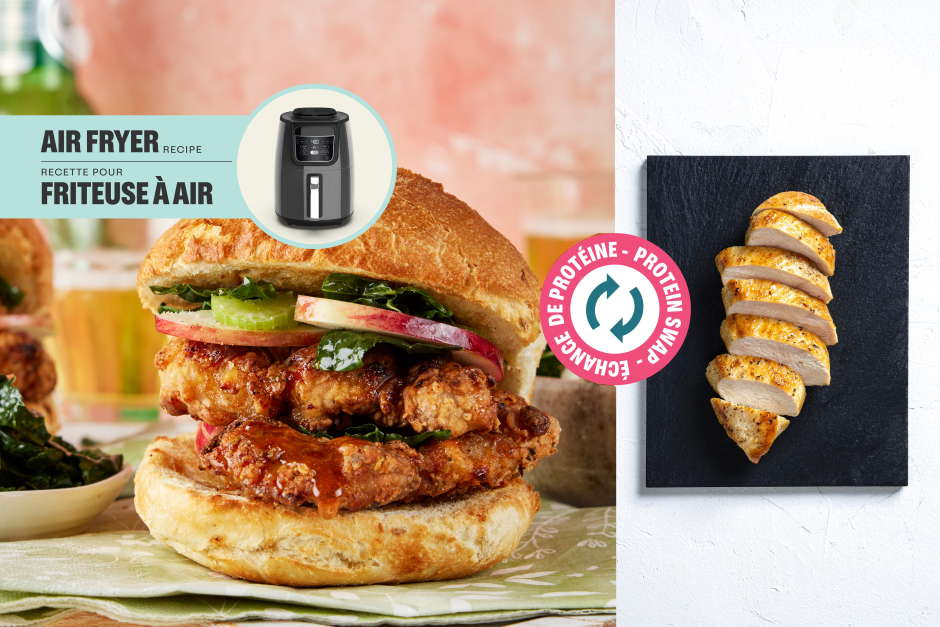 Protein Swap | Air Fryer Fried Chicken Breast Sandwiches