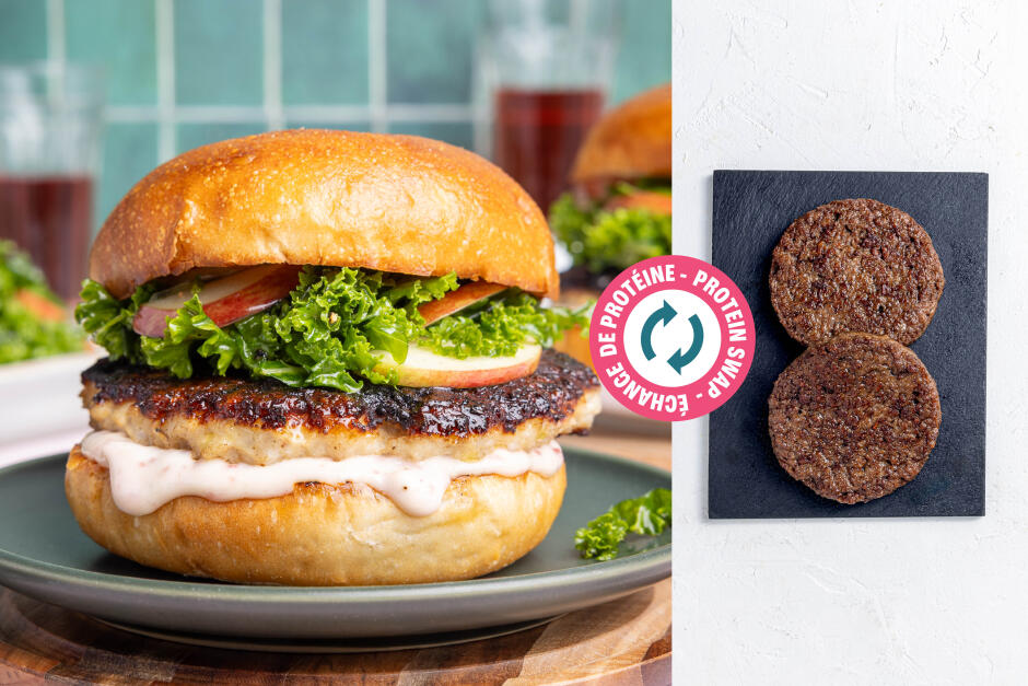Échange de protéine | Burgers de bœuf Impossibleᴹᴰ de l'Action de grâce