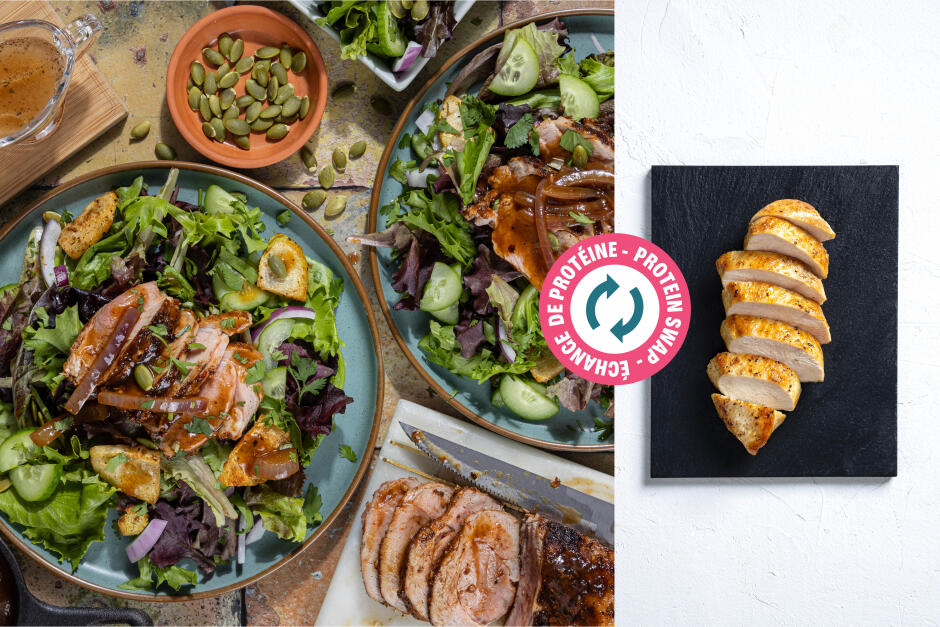 Protein Swap | Saucy Onion Chicken Platter
