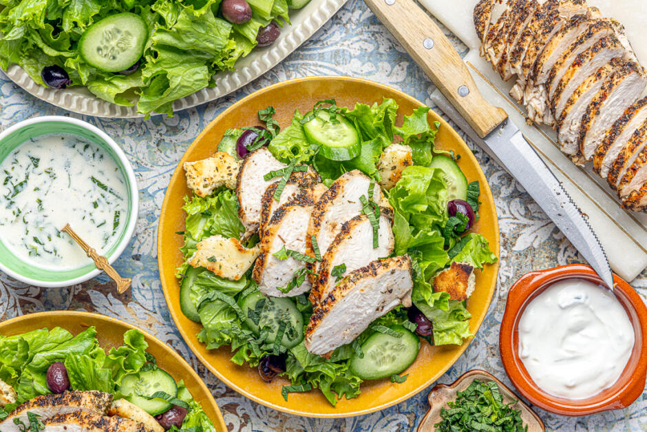 Chicken Gyro Salad