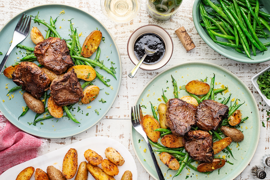 L’Artisan: Maple-Balsamic Grass-Fed Lamb T-Bones