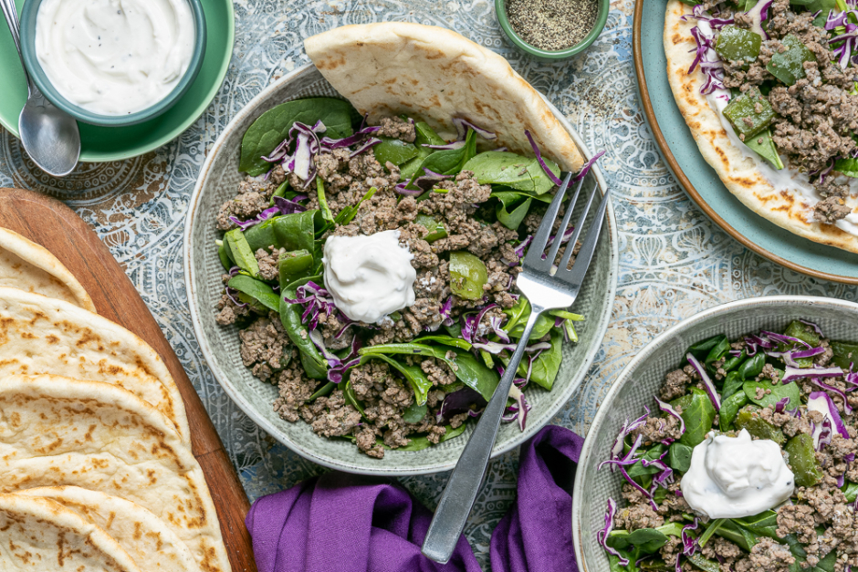 Speedy Ground Beef Gyro Bowls