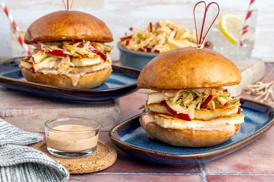 Seared Halloumi Burgers