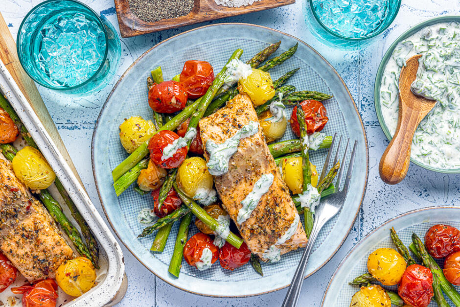 South American Sheet Pan Salmon