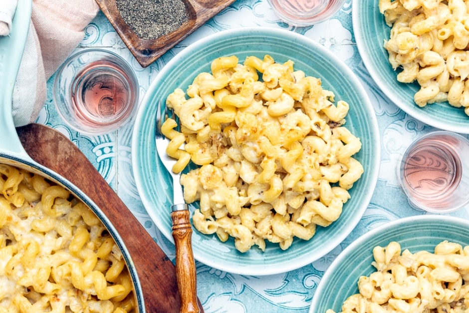 Mac and cheese aux choux-fleurs