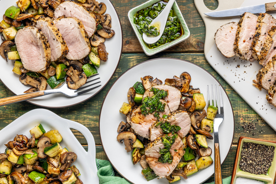 Keto: Oven-Roasted Herbed Pork Tenderloin