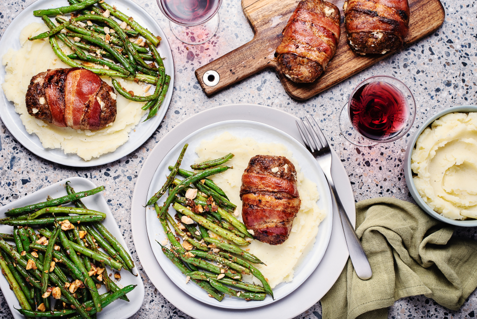 Bacon-Wrapped Pork Mini Meatloaves