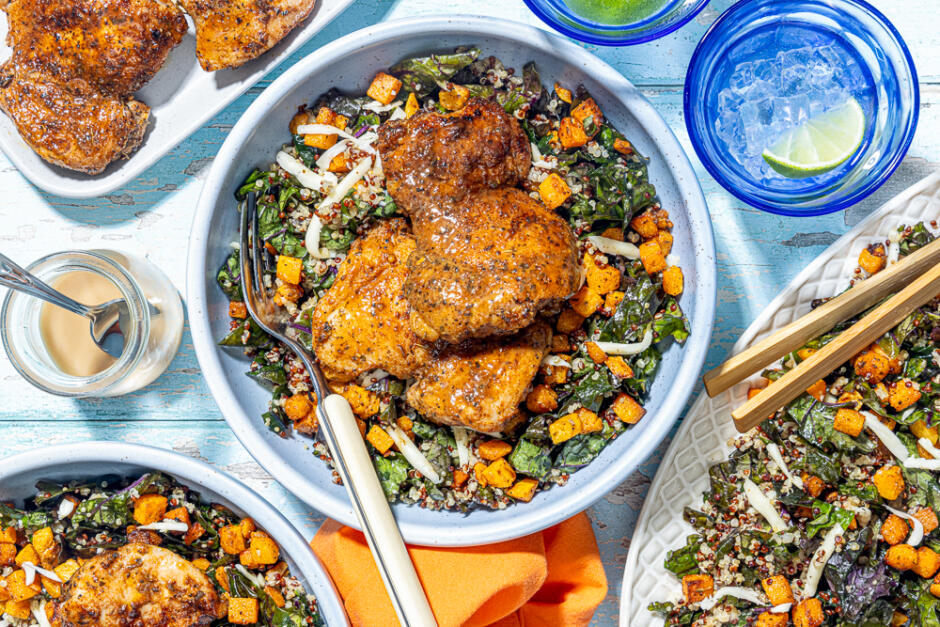 Bols des récoltes au poulet