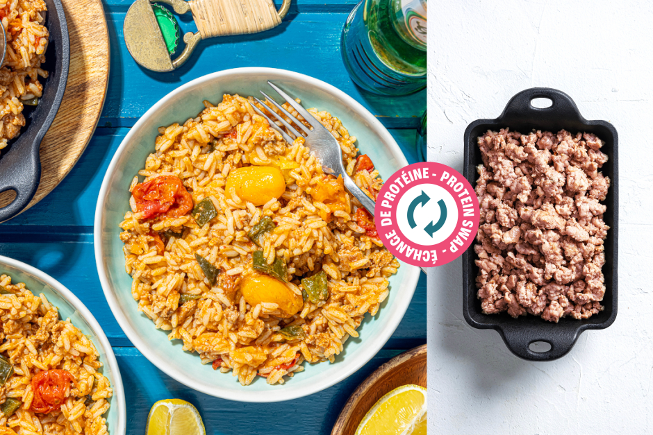 Protein Swap | One-Pot Sausage Meat Jambalaya