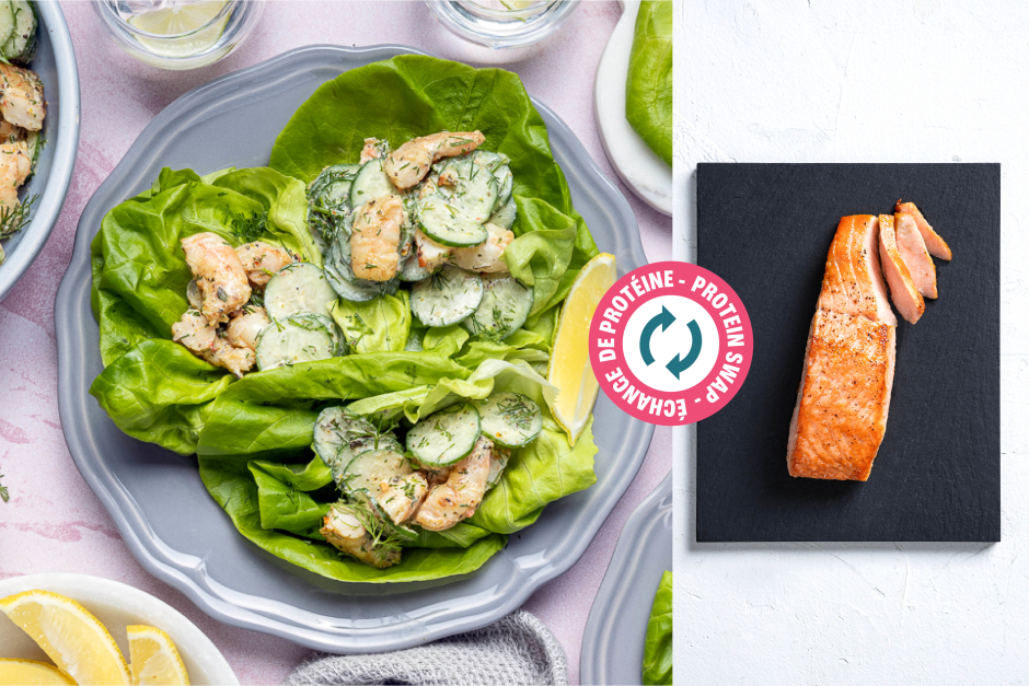 Protein Swap | Swedish-Style Salmon Salad Lettuce Cups