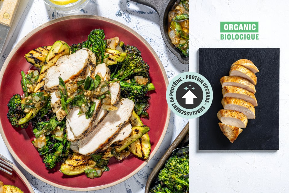 Protein Upgrade | Pan-Grilled ORGANIC Chicken with Sorrel Escabeche