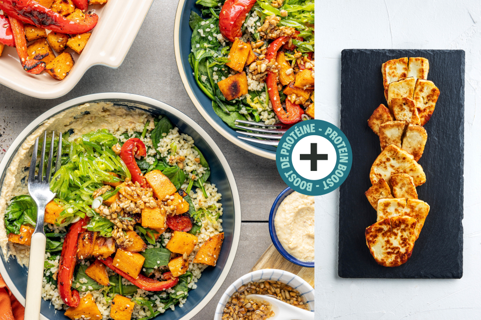 Protein Boost | Middle Eastern Halloumi & Bulgur Bowls