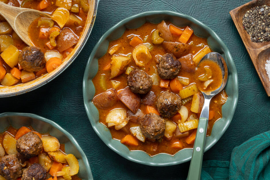 Ragoût de boulettes de bœuf de la Saint-Patrick