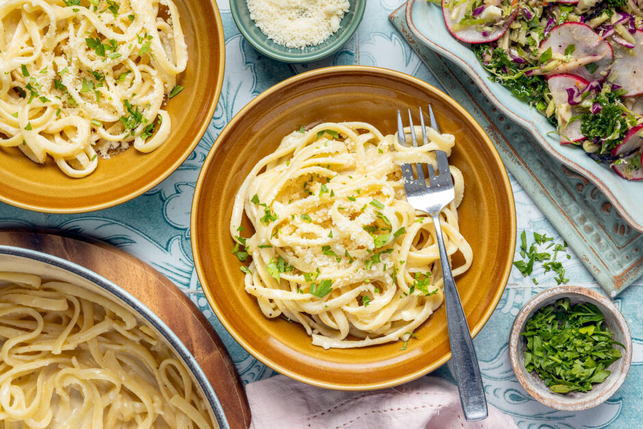 Protein Boost | Quick & Fresh Fettuccine Alfredo