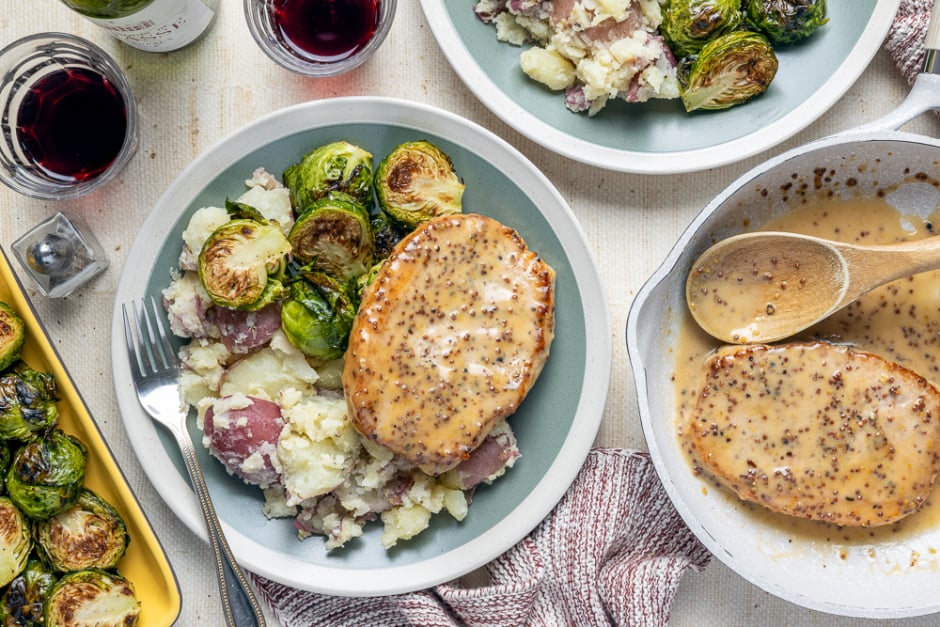 Maple-Mustard Pork Chops