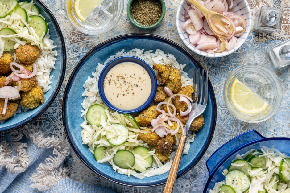 Crumbled Falafel Bowls